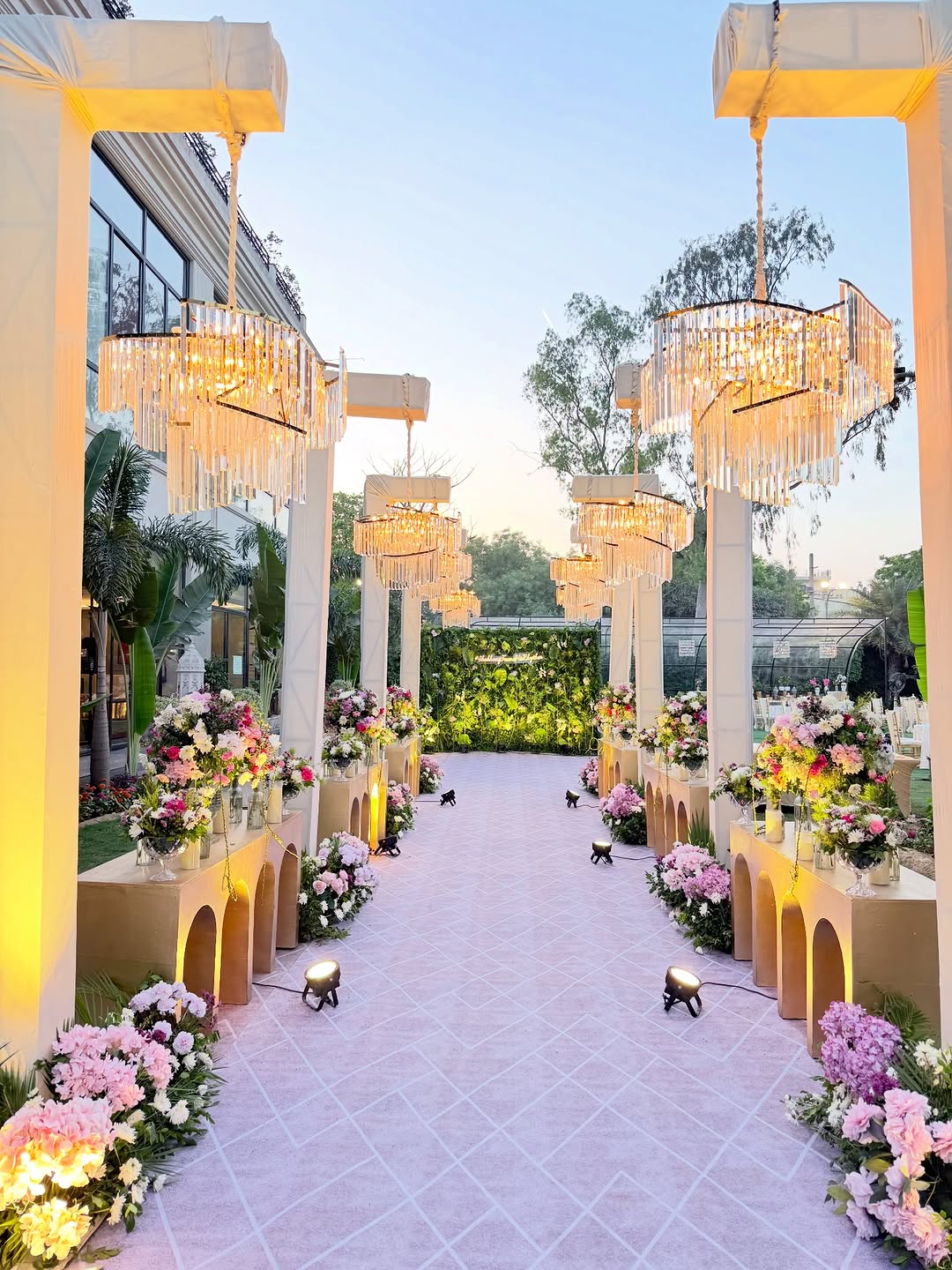Crystal Chandelier Aisle