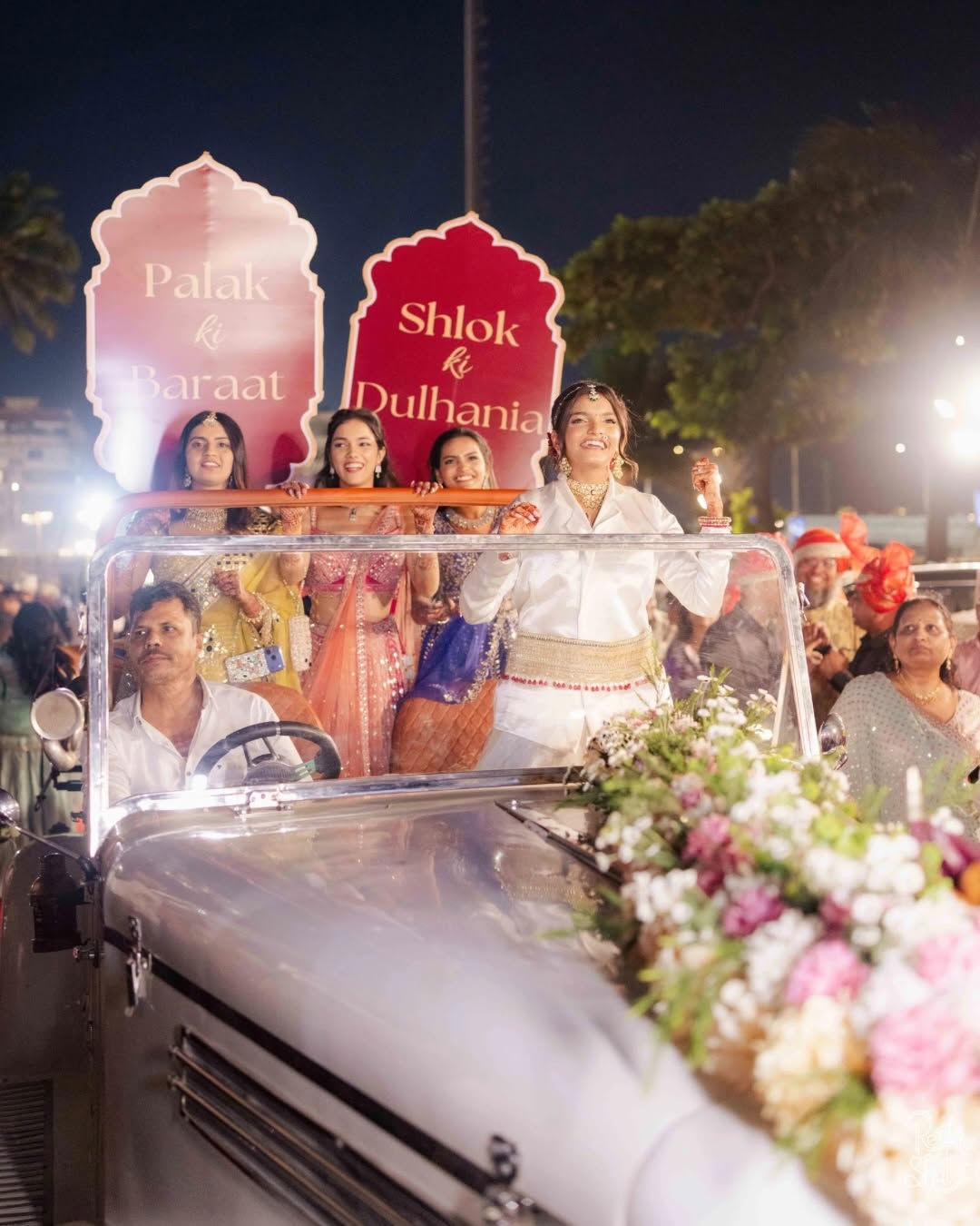 Floral Baraat Car Entry