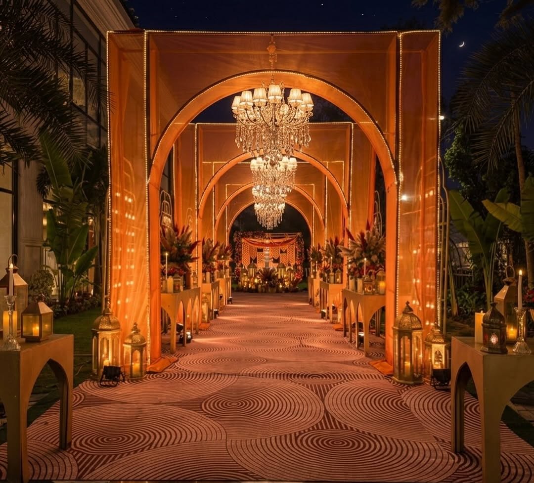 Golden-Hour Arched Entrance