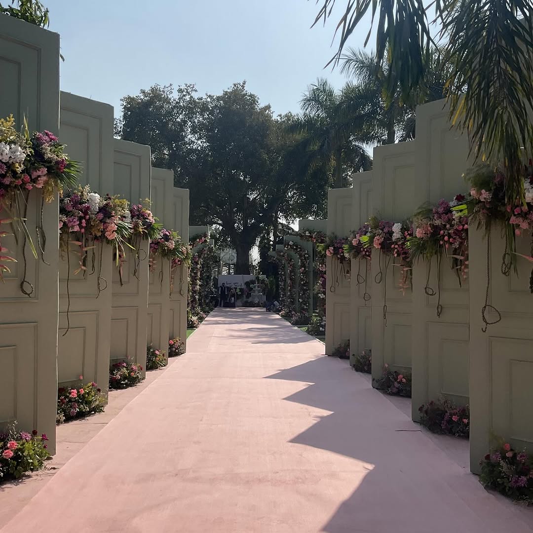Floral Walkway Entrance