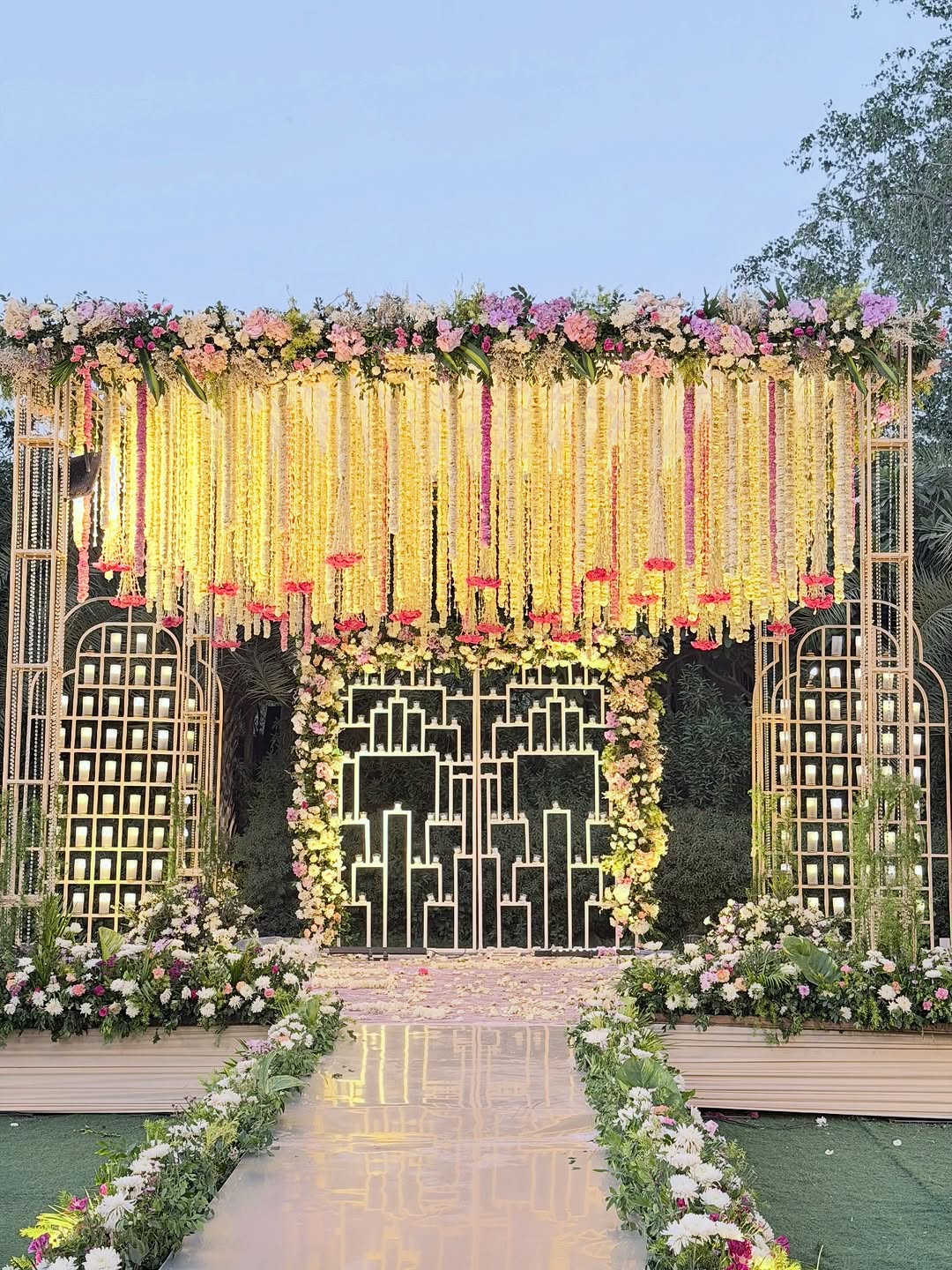 Marigold Haldi Ceremony Stage