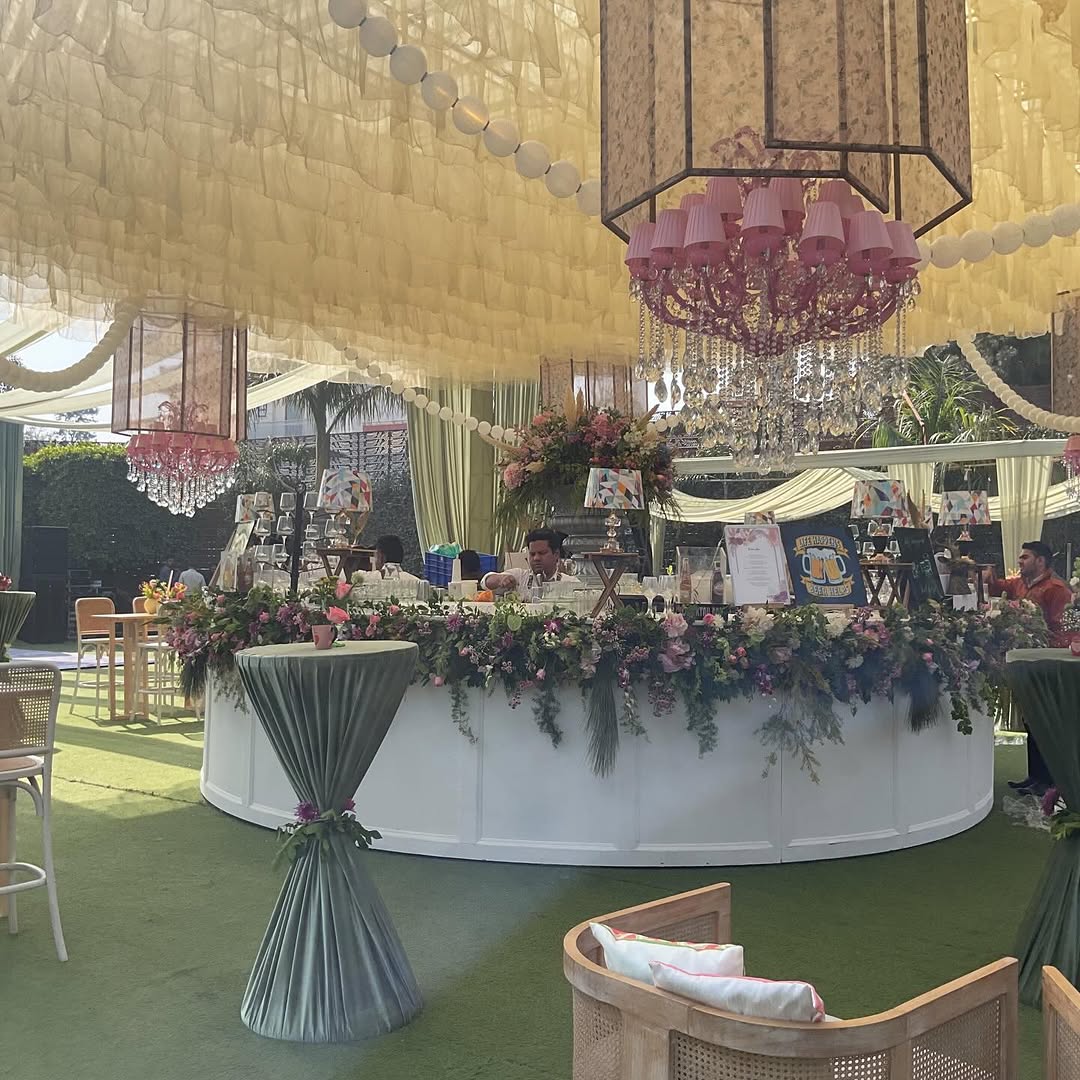 Draped Chandelier Sweet Table