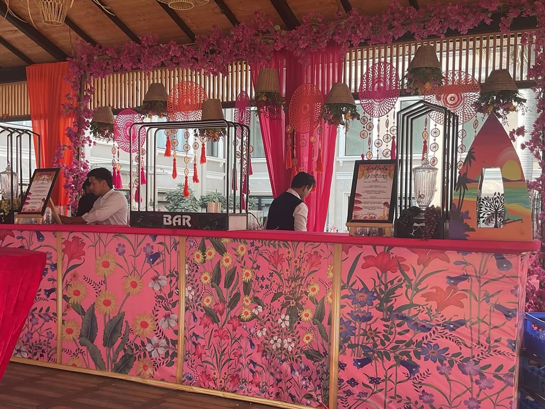 Hand-Painted Themed Bar