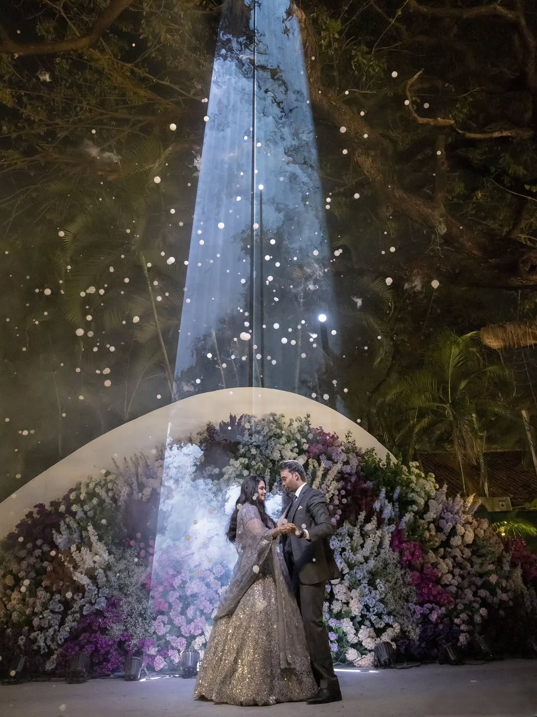 A Grand Floral Wedding Stage